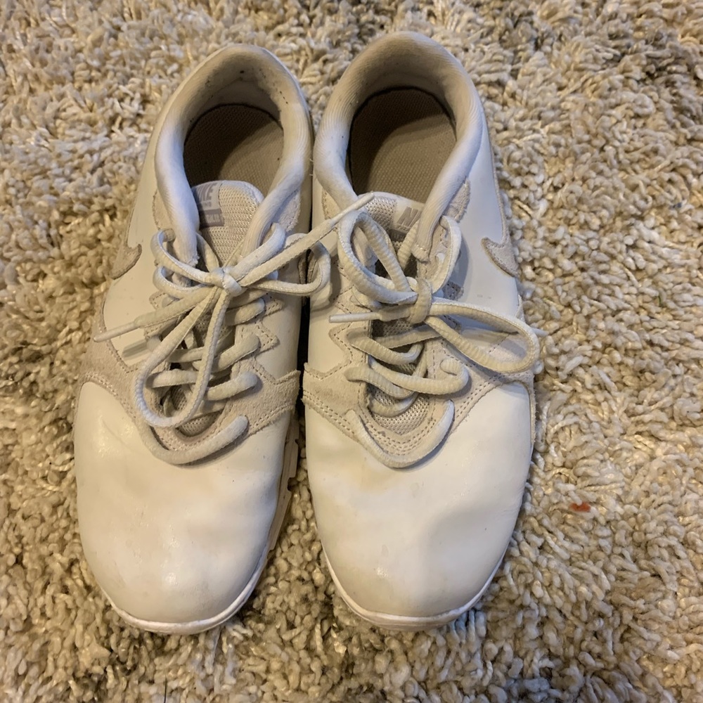 Grey Nike gym shoes